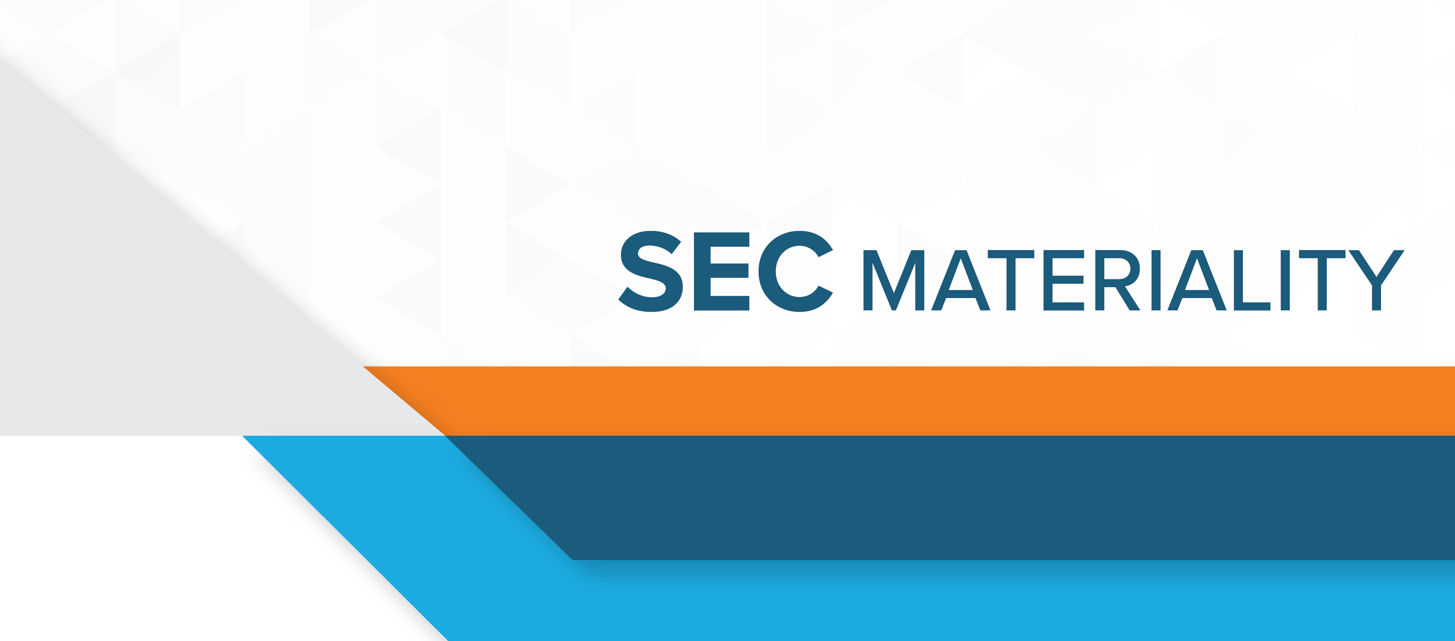 How the SEC Views Materiality